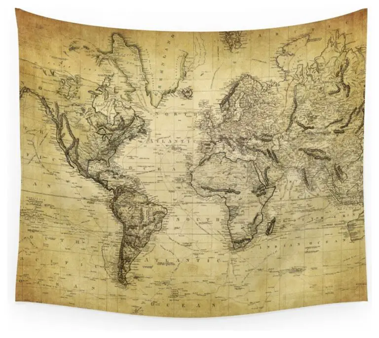 15 Stunning World Map Tapestry Ideas for Your Wanderlust