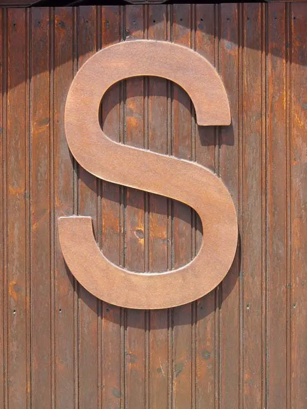 wood wall letter