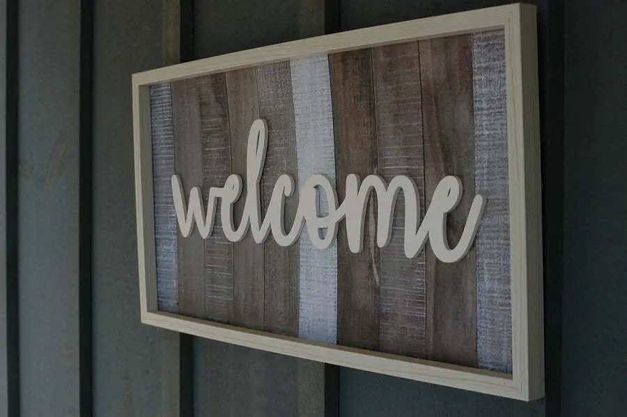 wood sign wall hanging