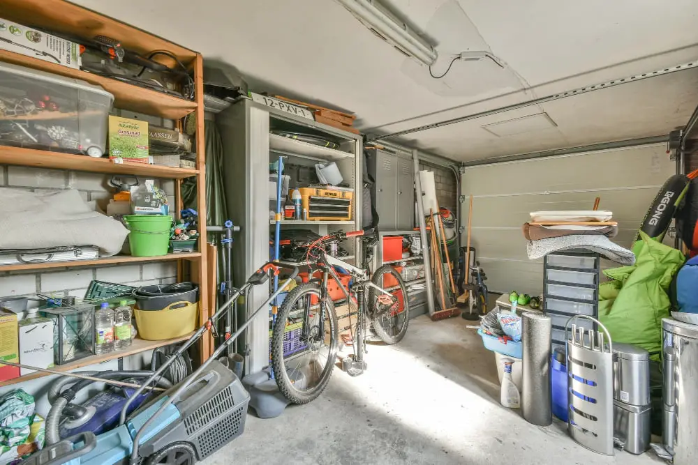 Colorful Cabinets garage