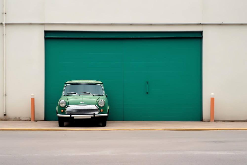 Dark Green garage paint