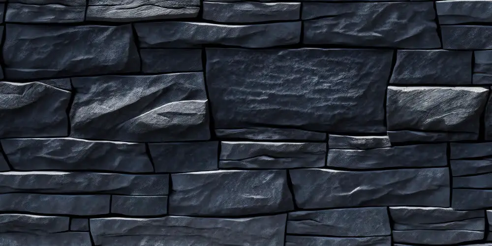 Dark Slate Stone Siding