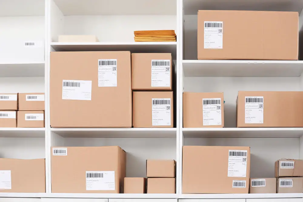 Labeled Box Shelves