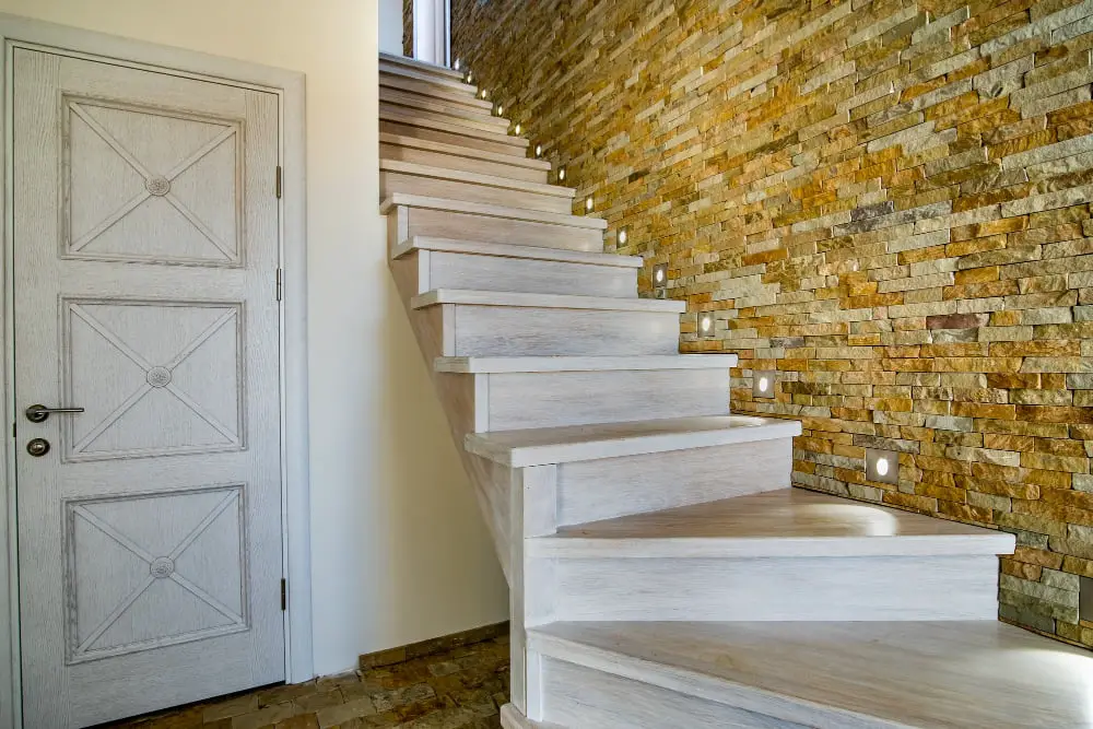 Limestone Wall hallway