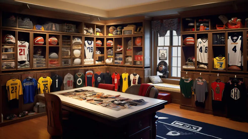 Sports Memorabilia Decor