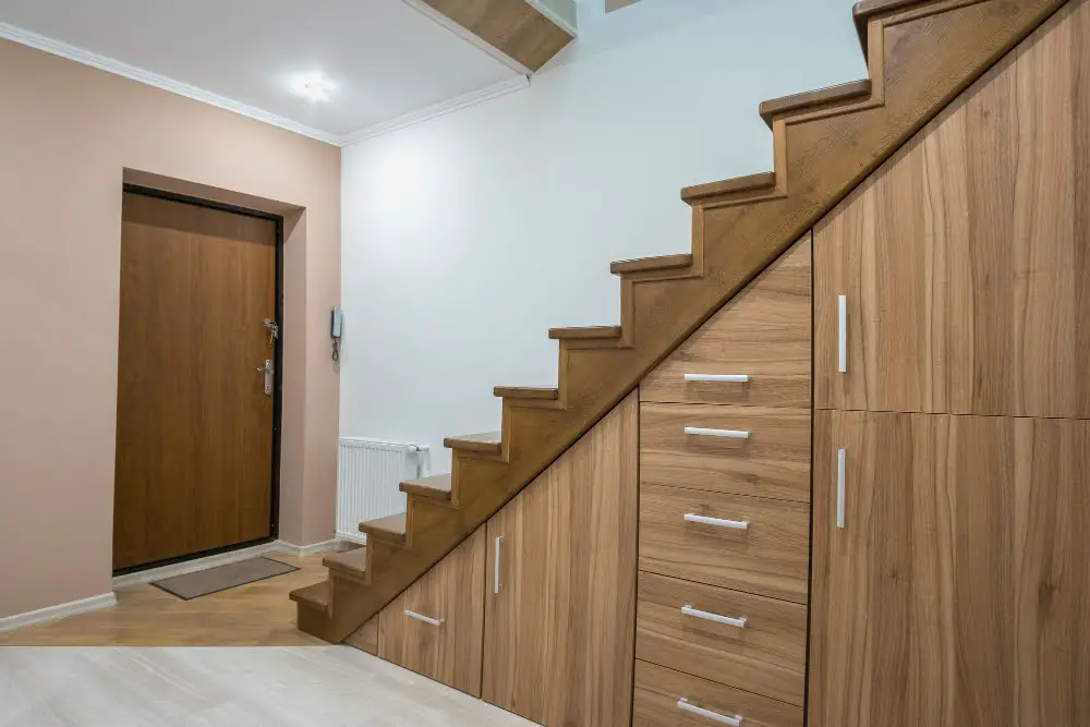 garage Under-stair Shelves