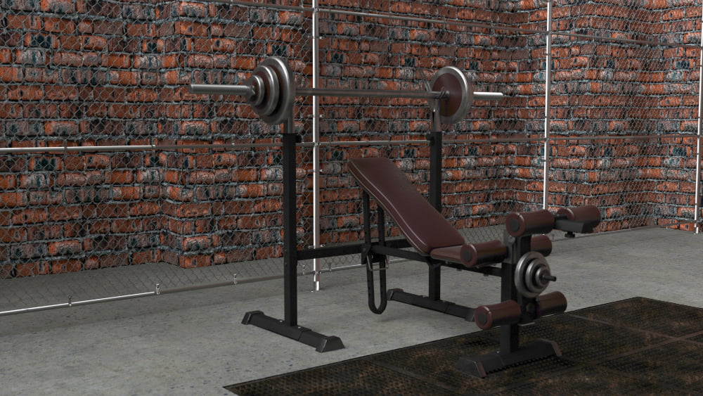 gym garage Weight Bench