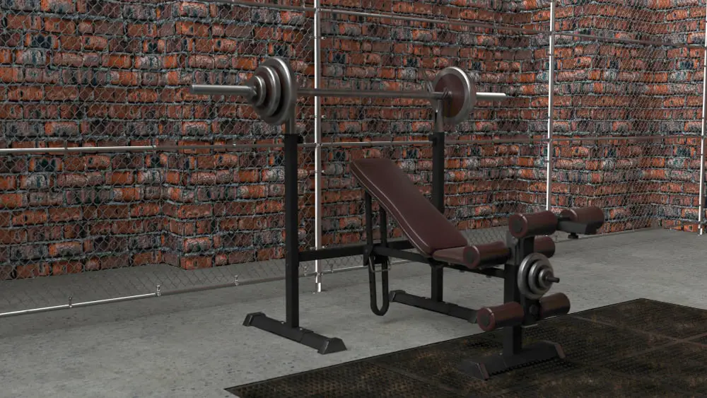 gym garage Weight Bench