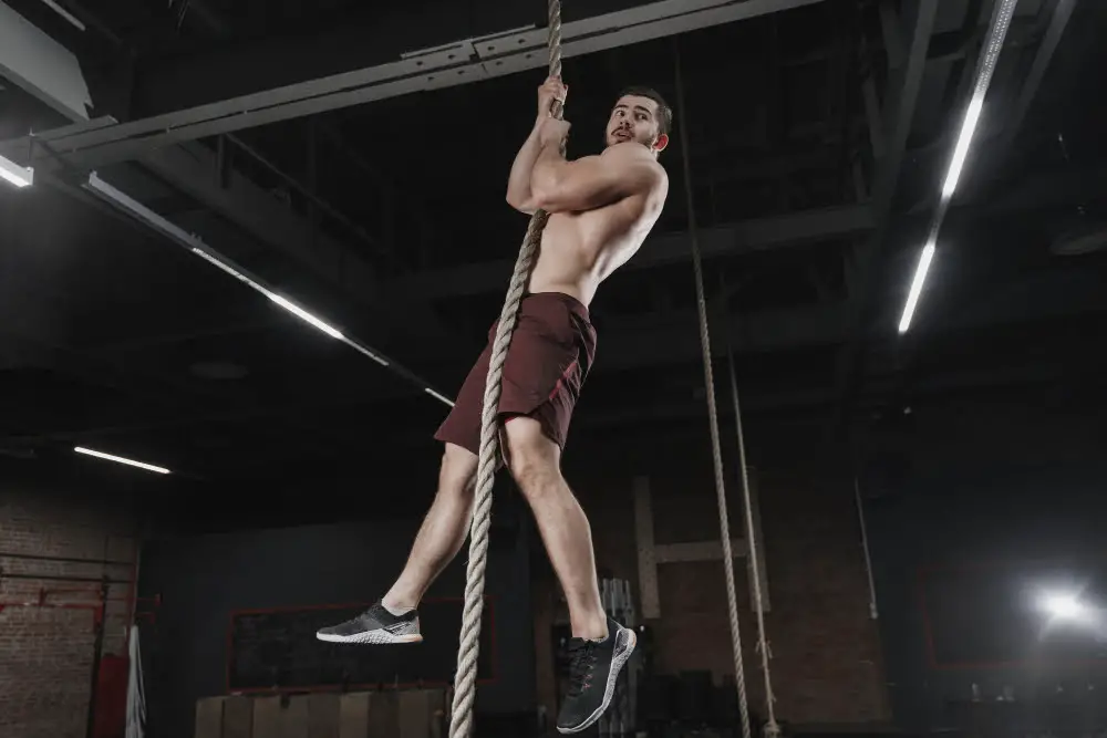 home garage Rope for Climbing Workouts