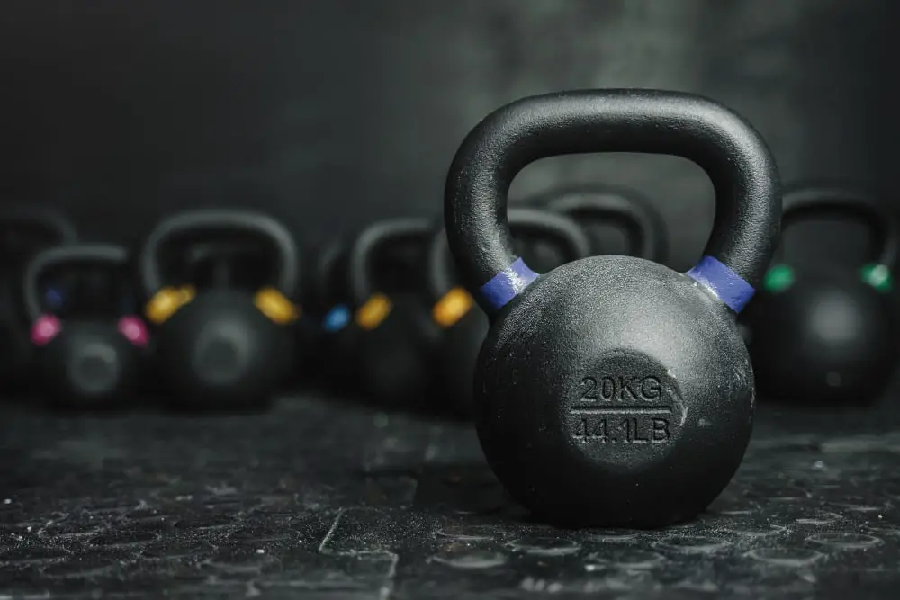 home gym garage Kettlebells