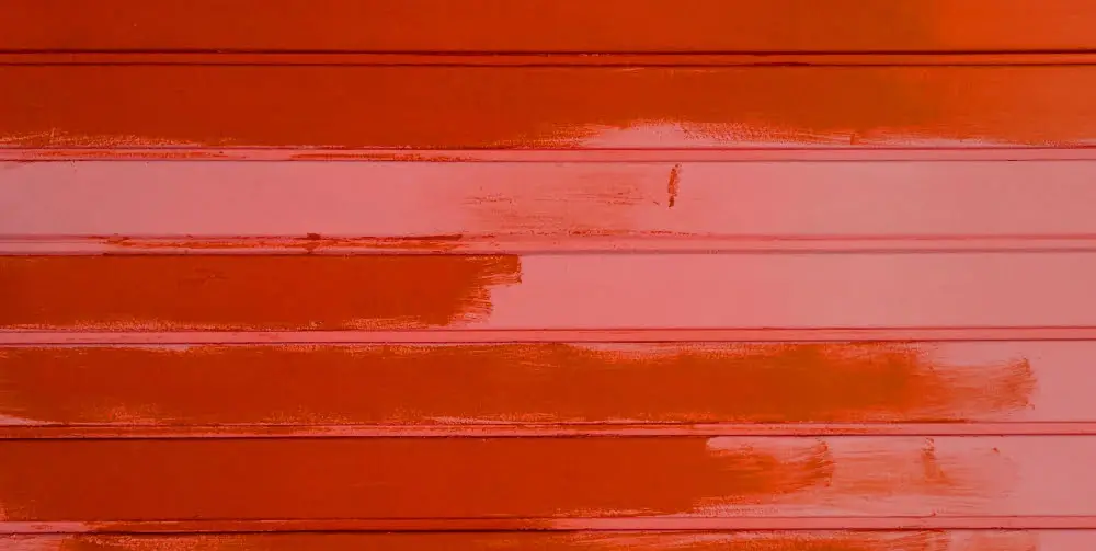 red garage paint