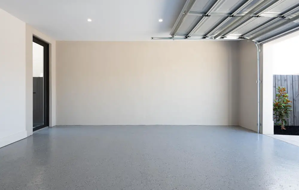 white garage interior