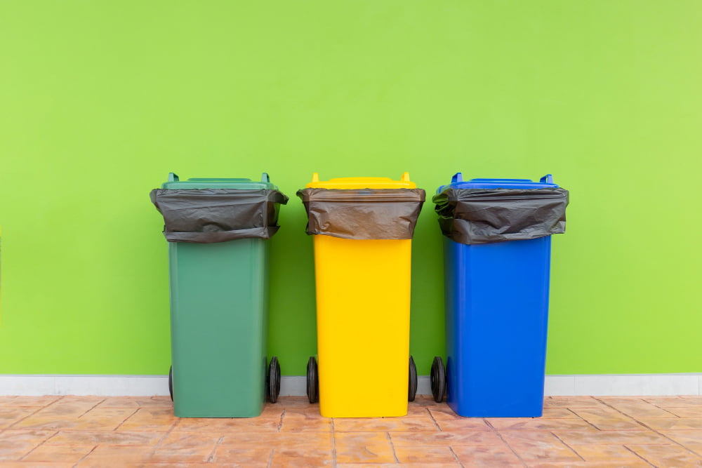 Plastic Recycling Bins Garage