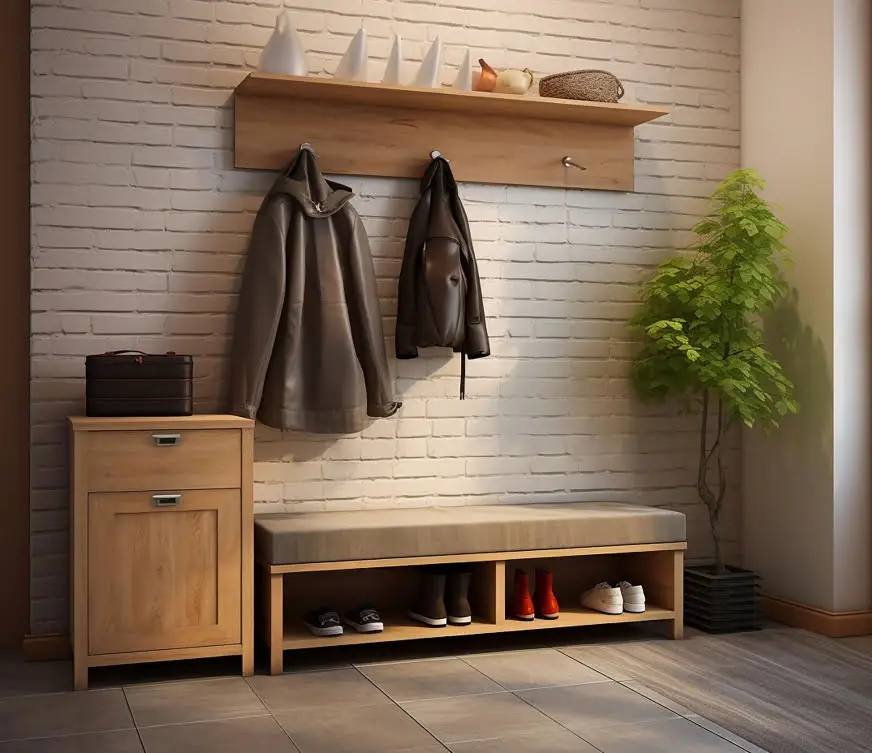 Under-bench Shoe Cubbies