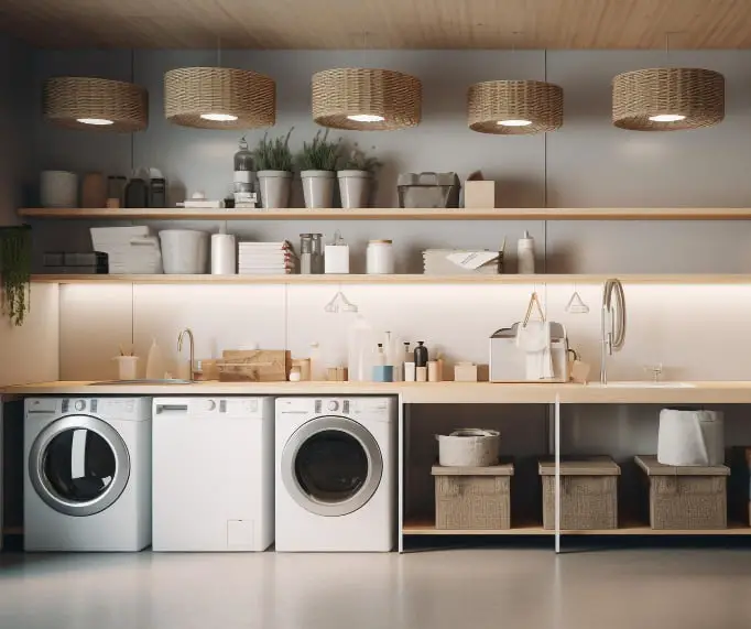 Under-cabinet Lighting Laundry Garage