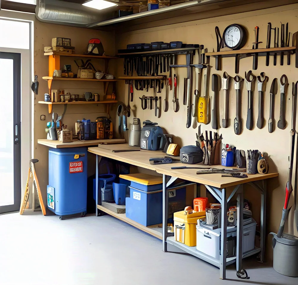 Wall-mounted Tool Storage Garage