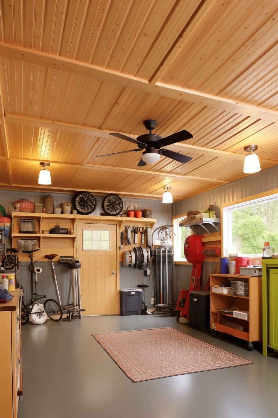 beadboard ceiling