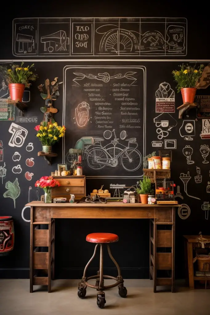 chalkboard paint for walls