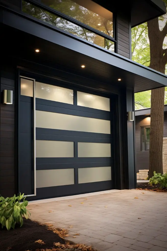contemporary aluminum door