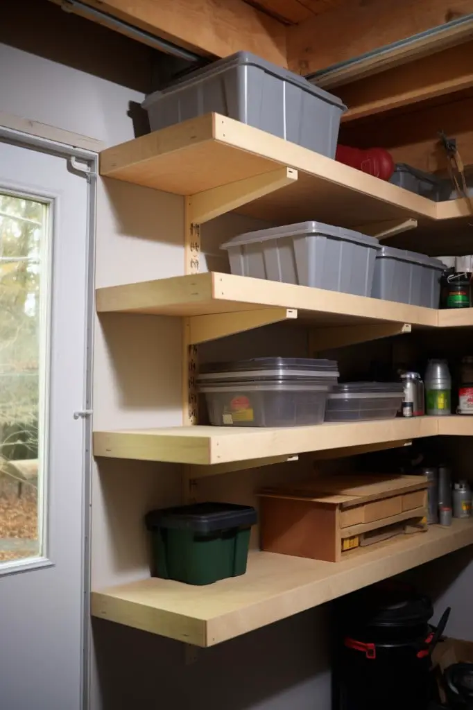 corner floating shelves