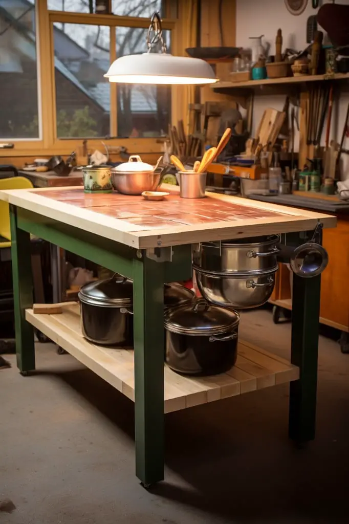 get a sturdy heat resistant table for hot pots