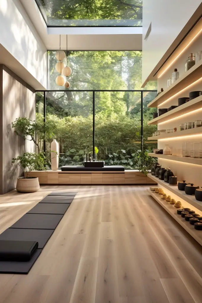 gym or yoga studio