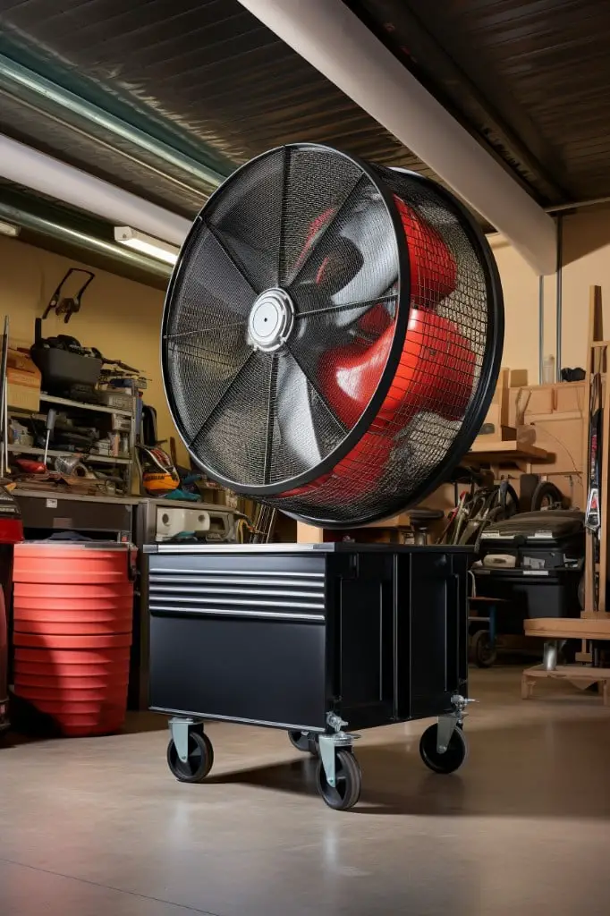 heavy duty drum fan for large garages