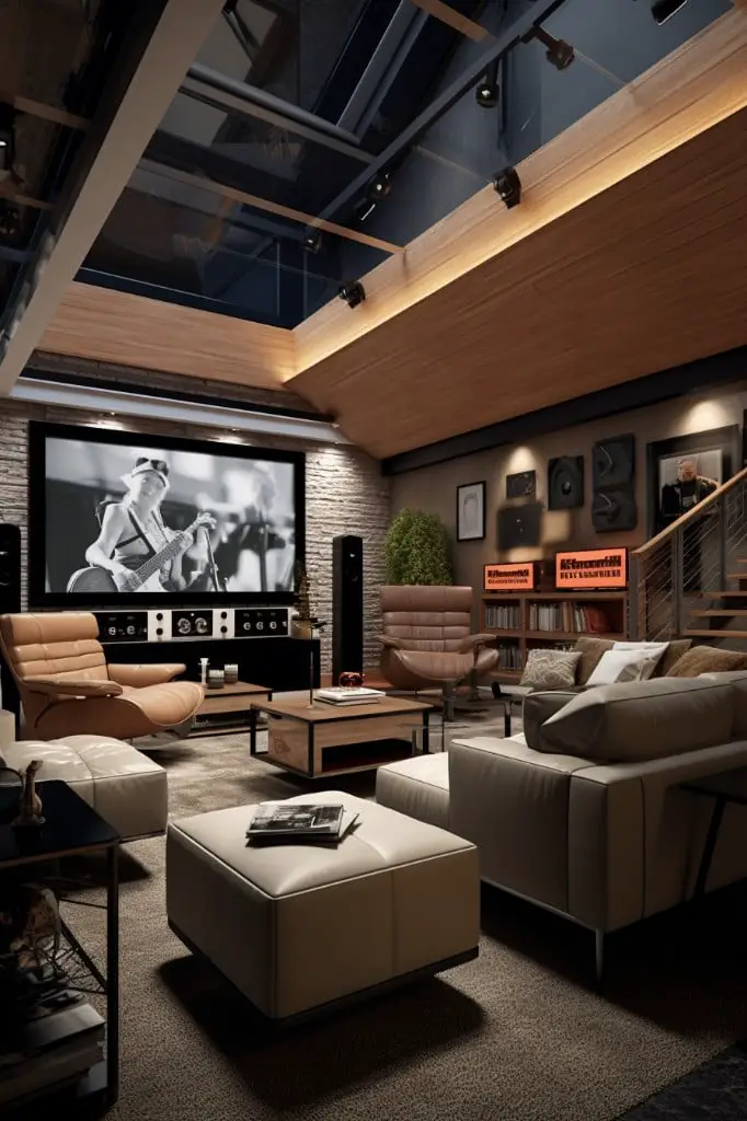 home theatre or music studio