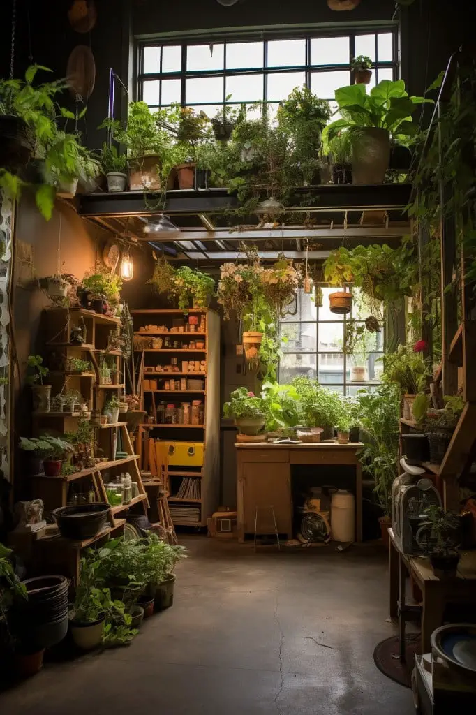 indoor gardening space