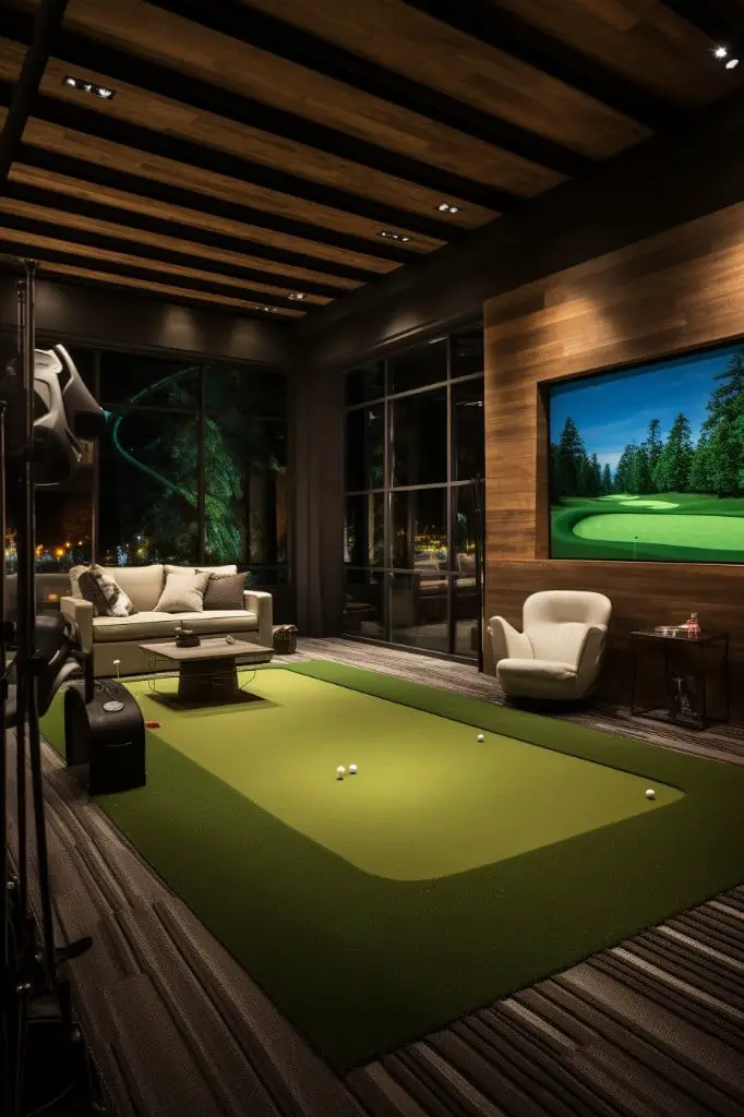 indoor golf simulator