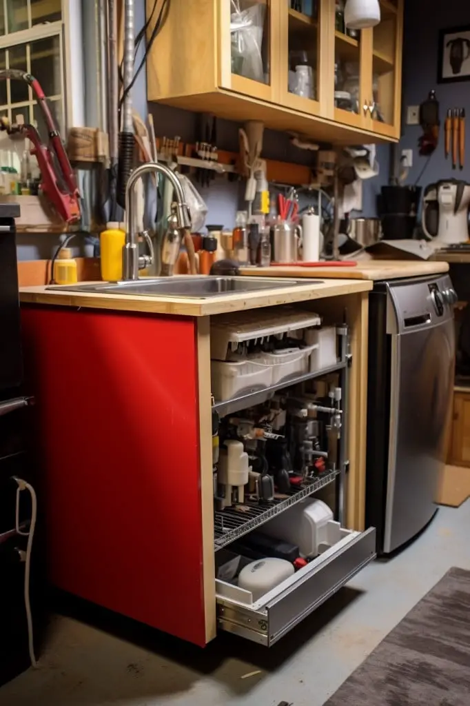 install a small dishwasher to simplify cleanup