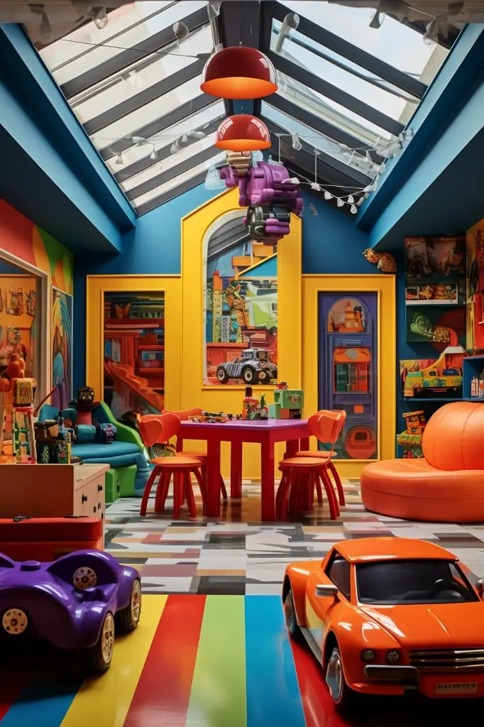 kids playroom or game space