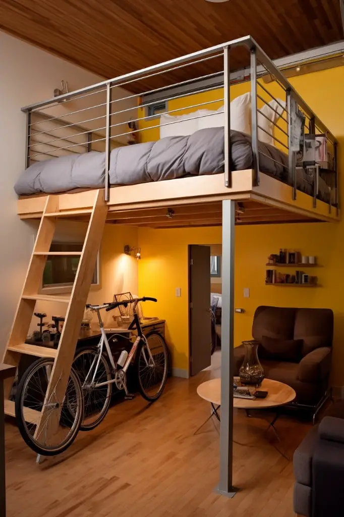 loft bed to maximize space