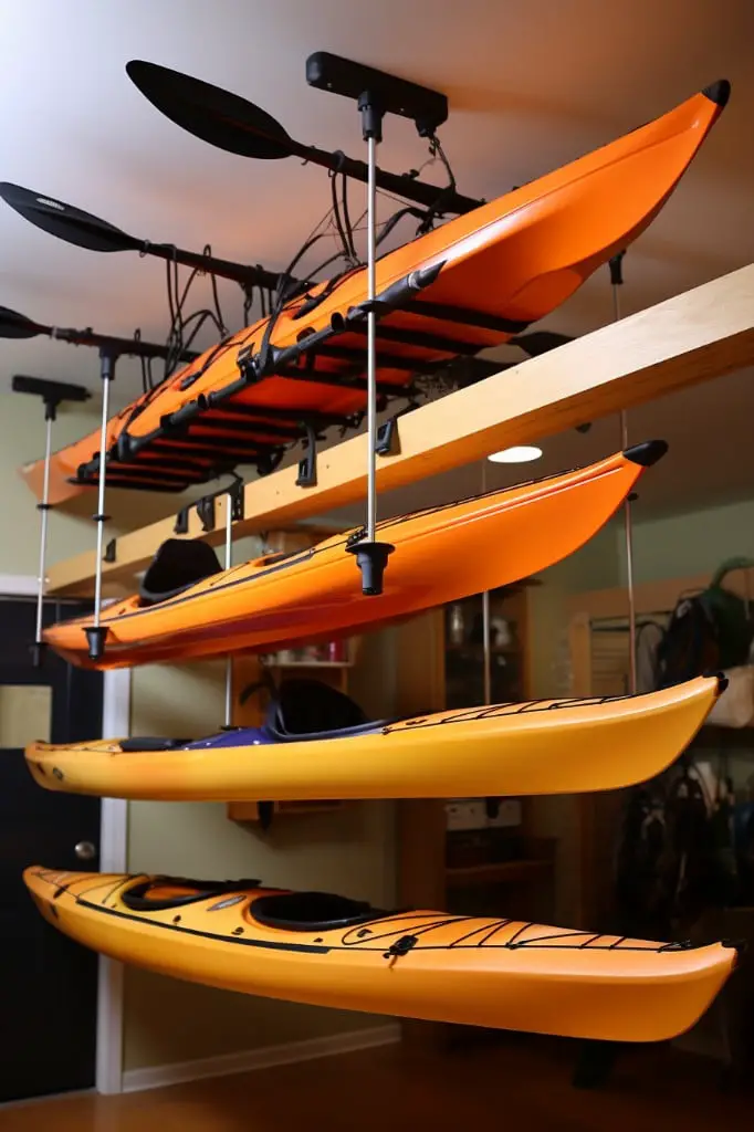 overhead kayak storage racks