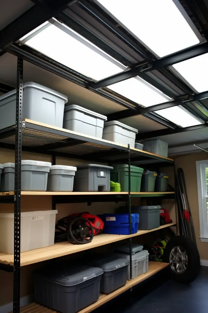 overhead storage racks