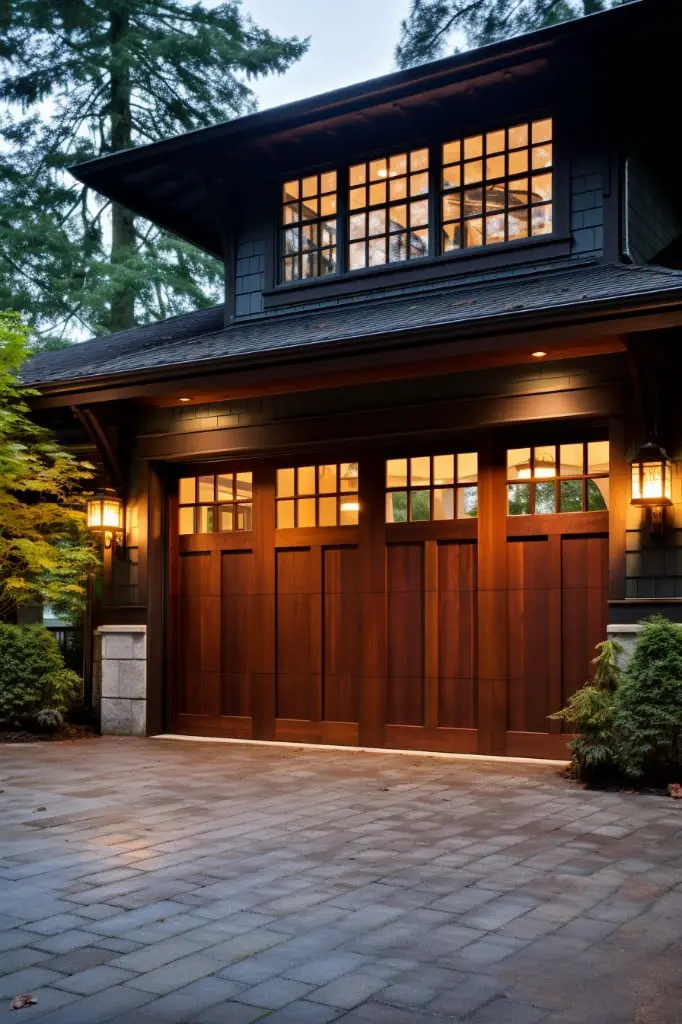 paneled garage door