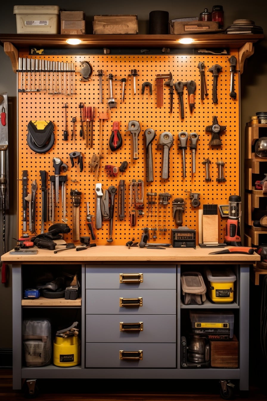pegboard cabinets for tools
