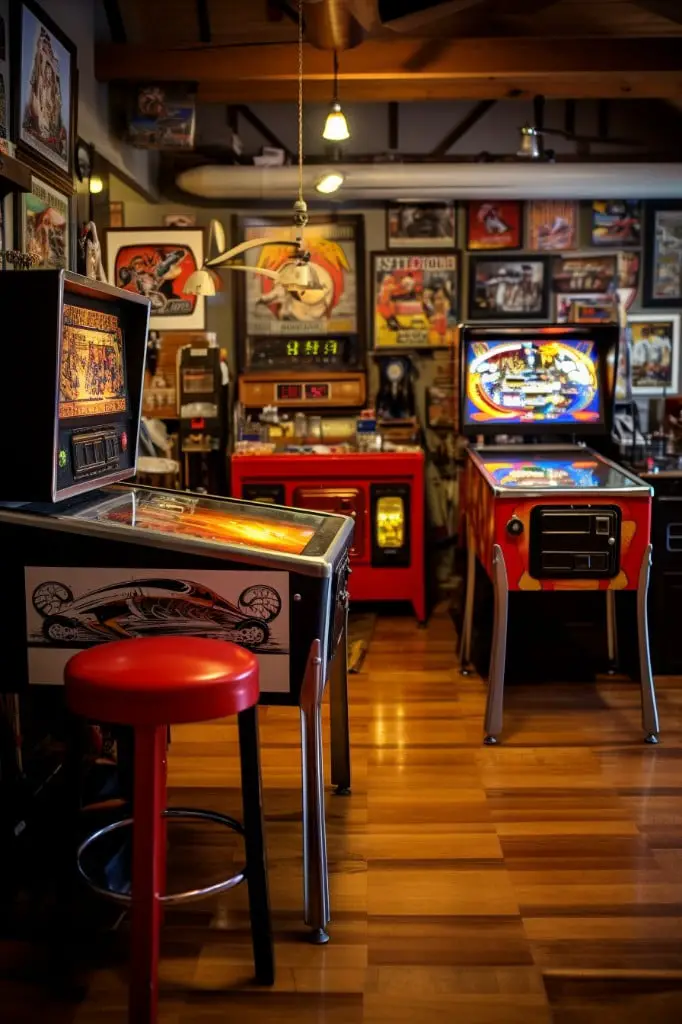 pinball machine corner