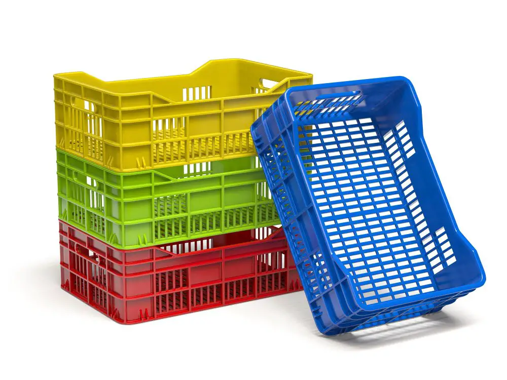 plastic crate storage