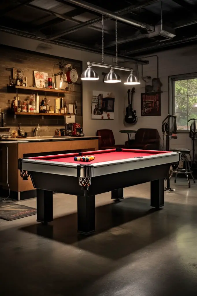 pool table setup