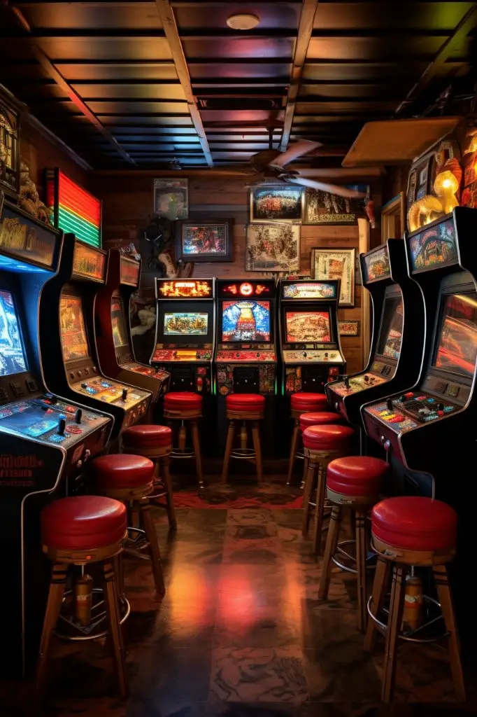 retro video game arcade