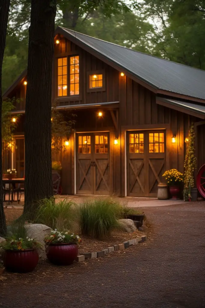 rustic barn lights