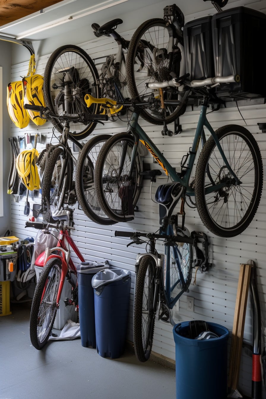 set up a bike storage rack