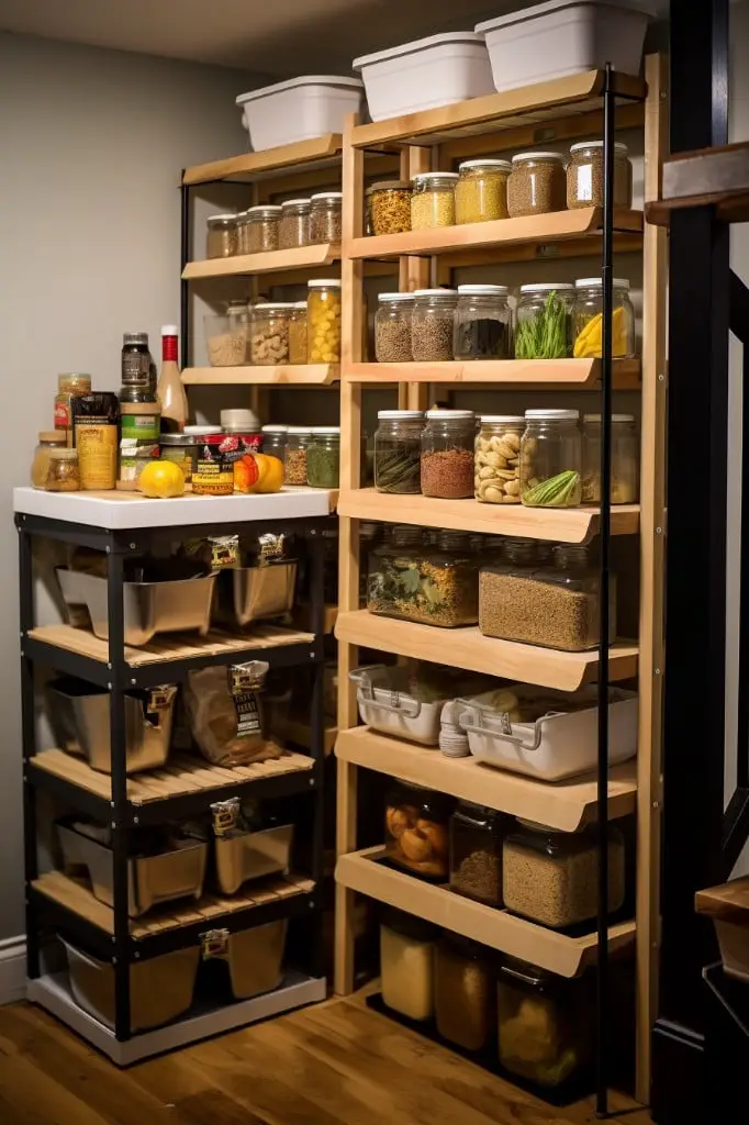 set up a standalone pantry for food storage