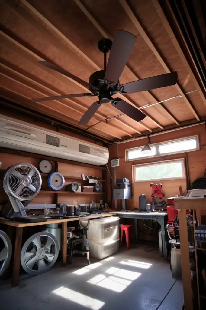 solar powered garage fan