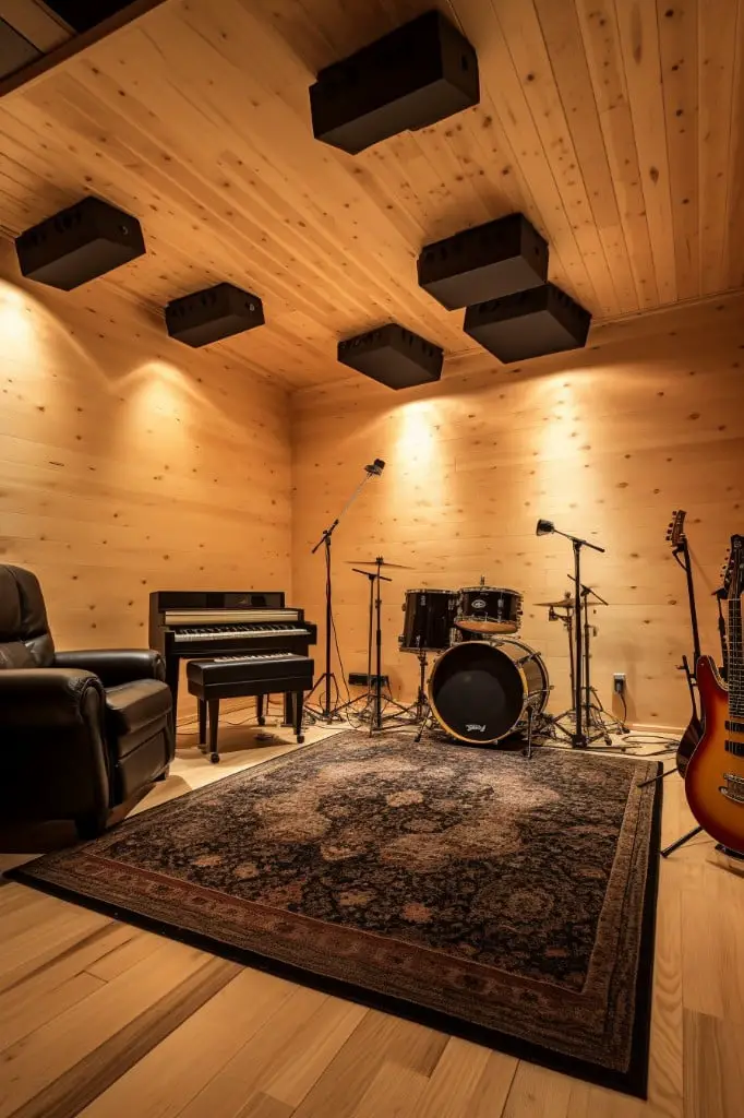 soundproof music or hobby room