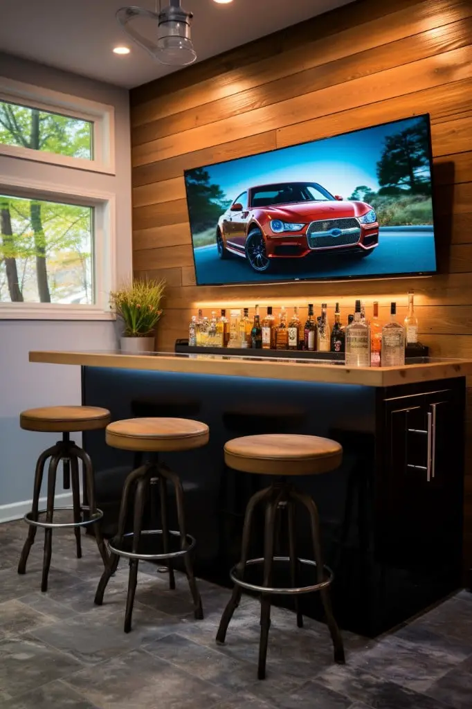 sports bar style tv wall