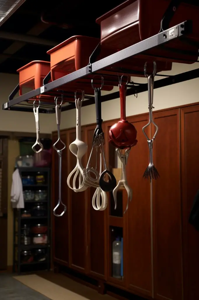 suspended large industrial hooks