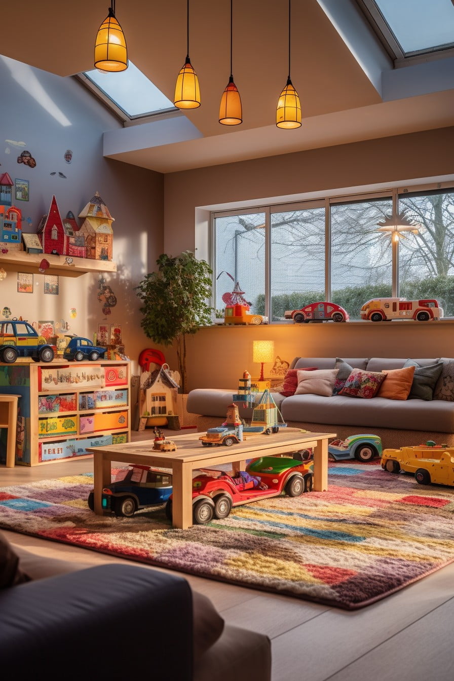 transform into a playroom or family room