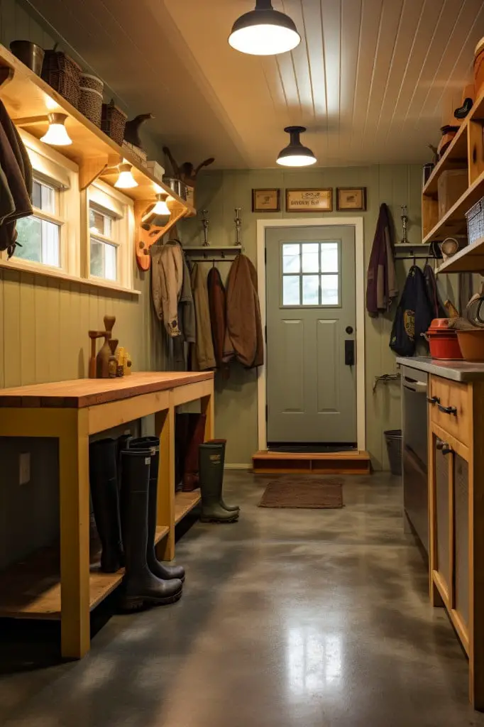 utility sink for muddy shoes and hands